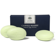 Caswell Massey Caswell-Massey Centuries Bath Soap Set Box of Three 5.8 oz Bars Collection Bar Soap Light Gray Cucumber