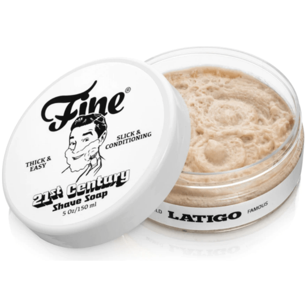 Fine Fine Accoutrements Latigo Shaving Soap 5 oz Shaving Soap Light Gray