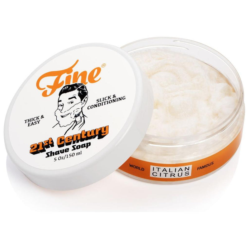 Fine Fine Accoutrements Italian Citrus Shaving Collection Shaving Set Beige Shaving Soap 5 oz