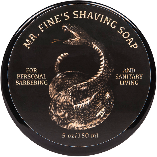Fine Fine Accoutrements Snake Bite Shaving Collection Shaving Set Black Shaving Soap 5 Oz