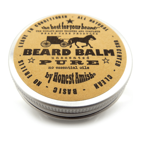 Honest Amish Honest Amish Pure Fragrance Free Beard Balm 2 oz Beard Balm Dark Khaki