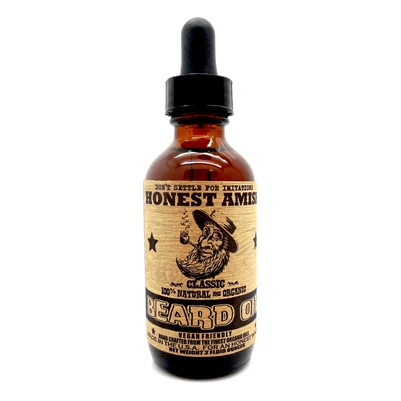 Honest Amish Honest Amish Classic Beard Oil bottle 2 oz Beard Oil Black