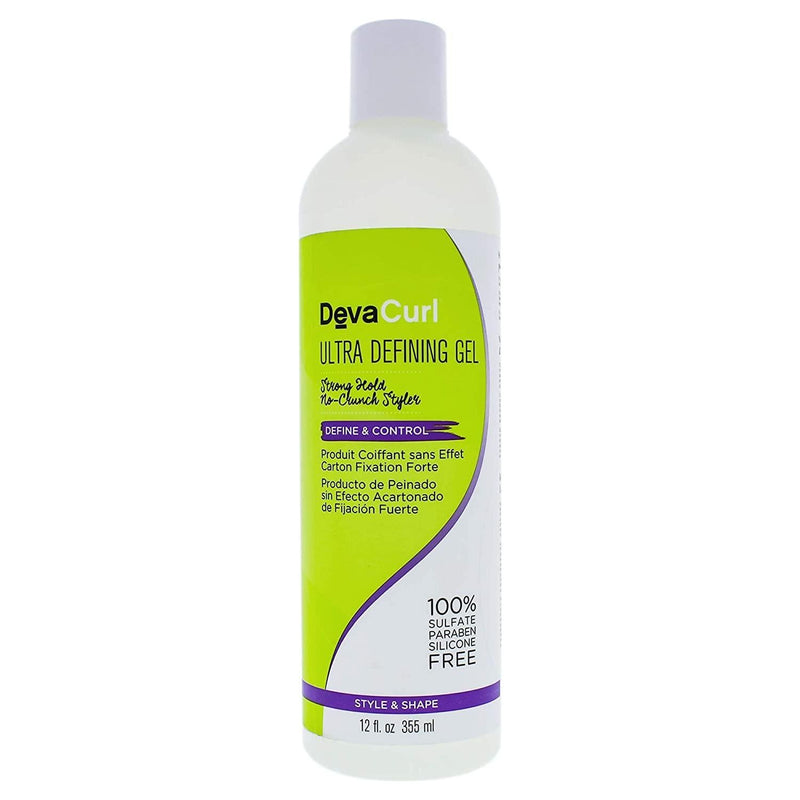 Devacurl DevaCurl Ultra Defining Gel Strong Hold For Style & Shape 12 Oz Hair Styling Gel Light Gray