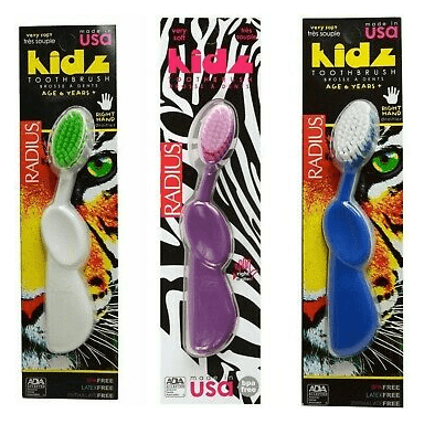 Radius Radius Toothbrush Kidz Very Soft Right Hand Kid's Toothbrush Black