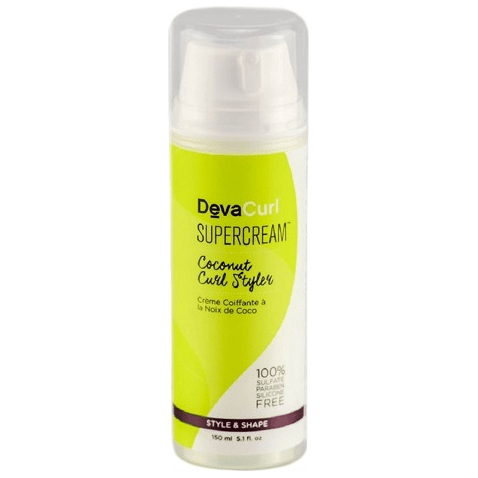 Devacurl DevaCurl SuperCream Coconut Curl Styler, 5.1 oz Curl Styler Light Gray