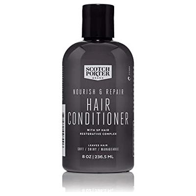 Scotch Porter Scotch Porter Nourish & Repair Hair Conditioner, Men's Hydrating Deep Conditioner 8 oz Hair Conditioner Dark Slate Gray