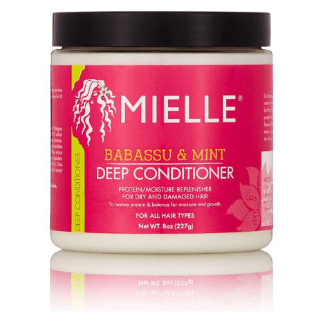 Mielle Organics Mielle Organics Babassu Oil and Mint Deep Conditioner, 8 Oz Hair Conditioner Maroon