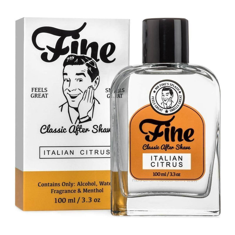 Fine Fine Accoutrements Italian Citrus Shaving Collection Shaving Set Dark Slate Gray Aftershave Splash 3.3 oz