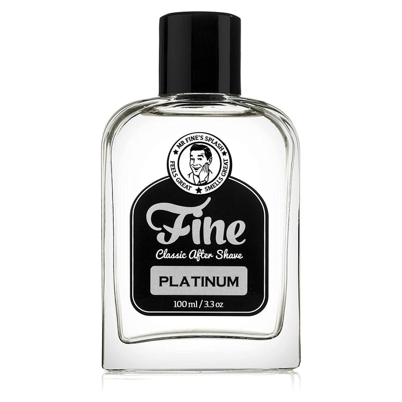 Fine Fine Platinum Classic Aftershave Lotion - Dopobarba Lozione 3.3 oz Aftershave Lotion Light Gray