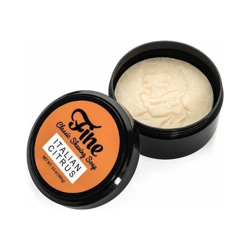 Fine Fine Accoutrements Italian Citrus Shaving Collection Shaving Set Wheat Shaving Soap Tallow 3.5 oz