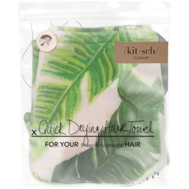 KITSCH KitSch Quik Drying Hair Towel Palm Hair Towel Dark Sea Green