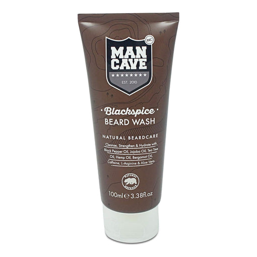 Mancave Mancave Black Spice Beard Wash 3.3 Oz Beard Wash Dim Gray