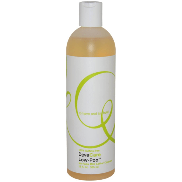 Devacurl DevaCare Low-Poo No-Fade Mild Lather Cleanser 12 oz Shampoo Gray