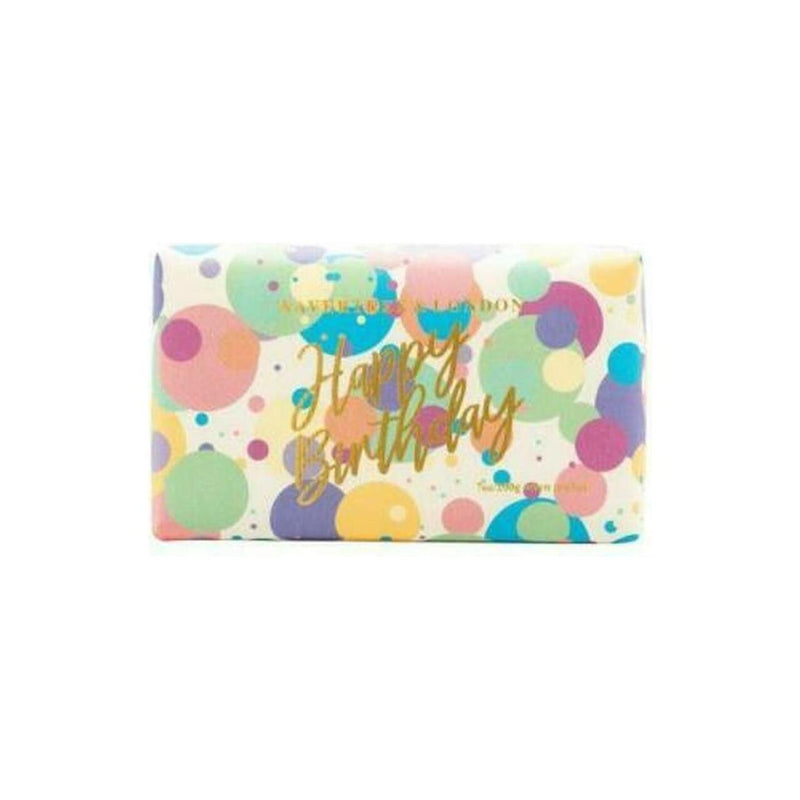Wavertree & London Wavertree & London Australian Natural Happy Birthday Luxury Soap Bar 7 Oz Luxury Soap Bar Light Gray