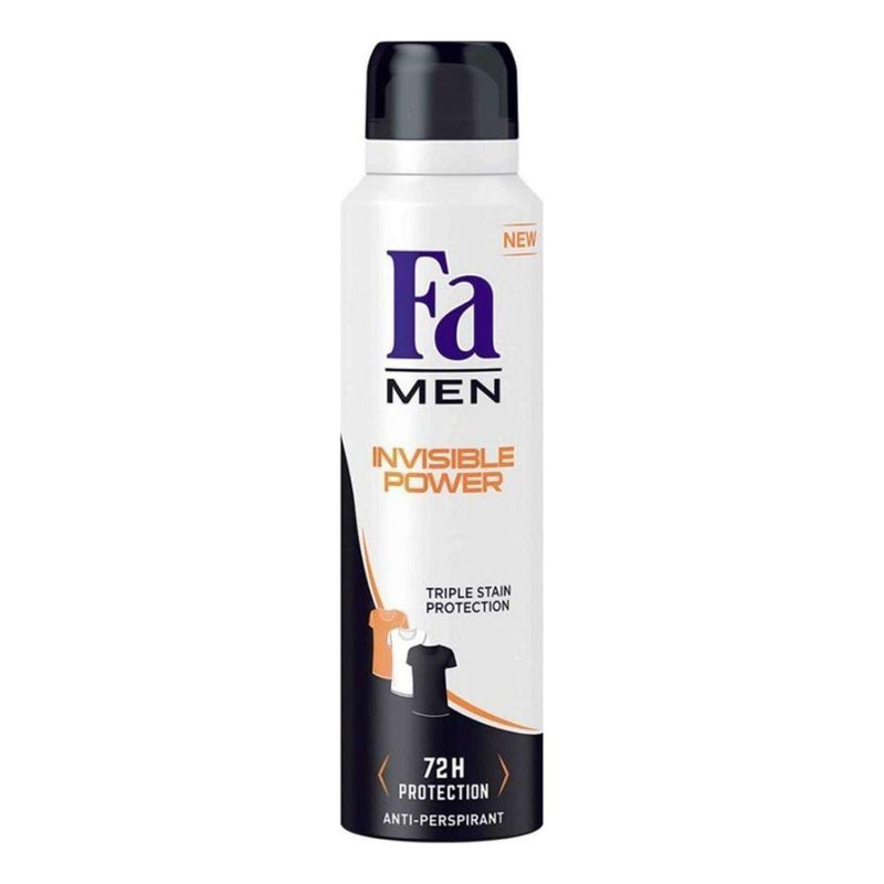 Fa Fa Deo Spray Ivisible Power Men 150ml Personal Care Light Gray