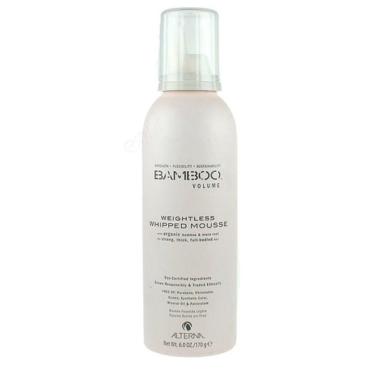 Alterna Alterna Bamboo Volume Weightless Whipped Mousse For Unisex 170g Hair Mousse Light Gray