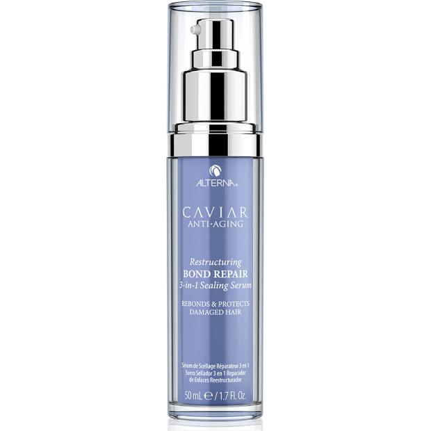Alterna Alterna Caviar Anti-Aging 3-in-1 Sealing Serum Restructuring Bond Repair 1.7oz Hair Serum Dark Gray