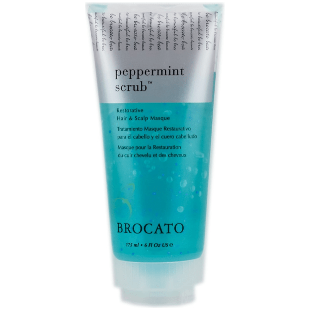 Brocato Brocato Peppermint Scrub Restorative Hair & Scalp Masque 175ml Hair & Scalp Treatment Light Sea Green