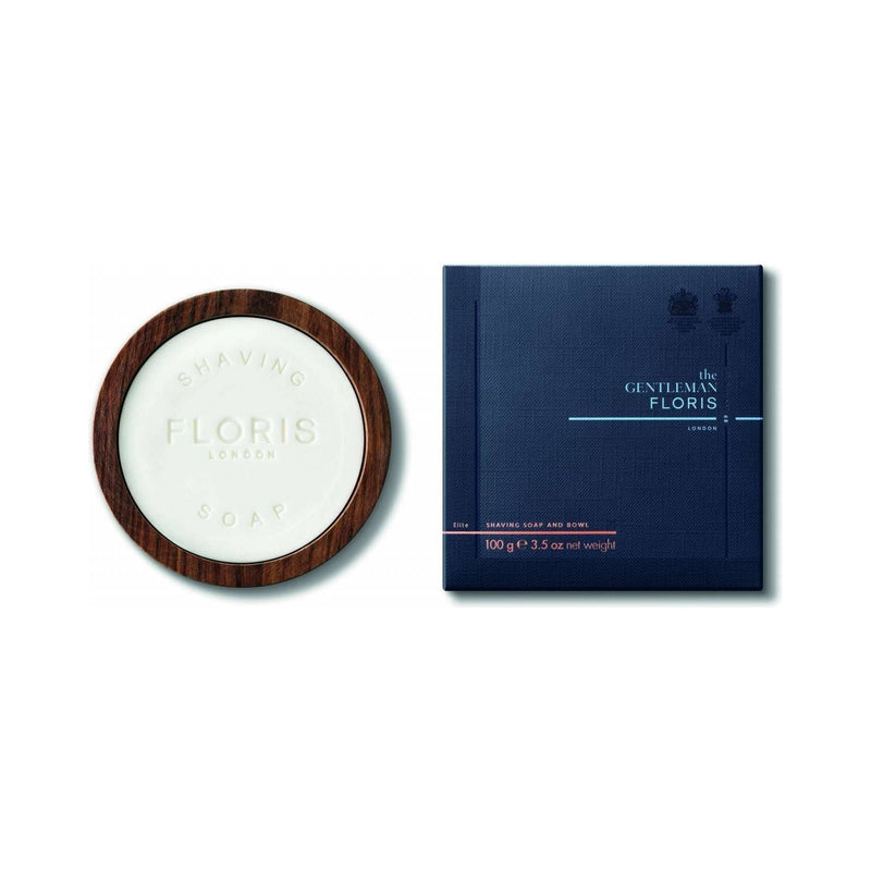 Floris London Floris London Elite Shaving Soap In A Wooden Bowl 100g Shaving Soap Beige