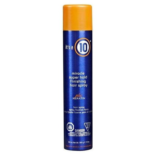 It's A 10 It's a 10 Miracle Super Hold Finishing Hair Spray Plus Keratin 10 oz Hair Spray Tan