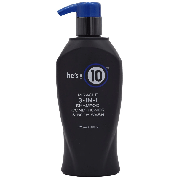 It's A 10 It's a 10 He's A 10 Miracle 3-In-1 Shampoo, Conditioner 10 oz Shampoo and Conditioner Dark Slate Gray