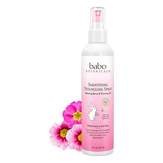 Babo Botanicals Babo Botanicals Smoothing Detangling Spray , Berry (Pink) Primrose 237ml Detangling Spray Misty Rose