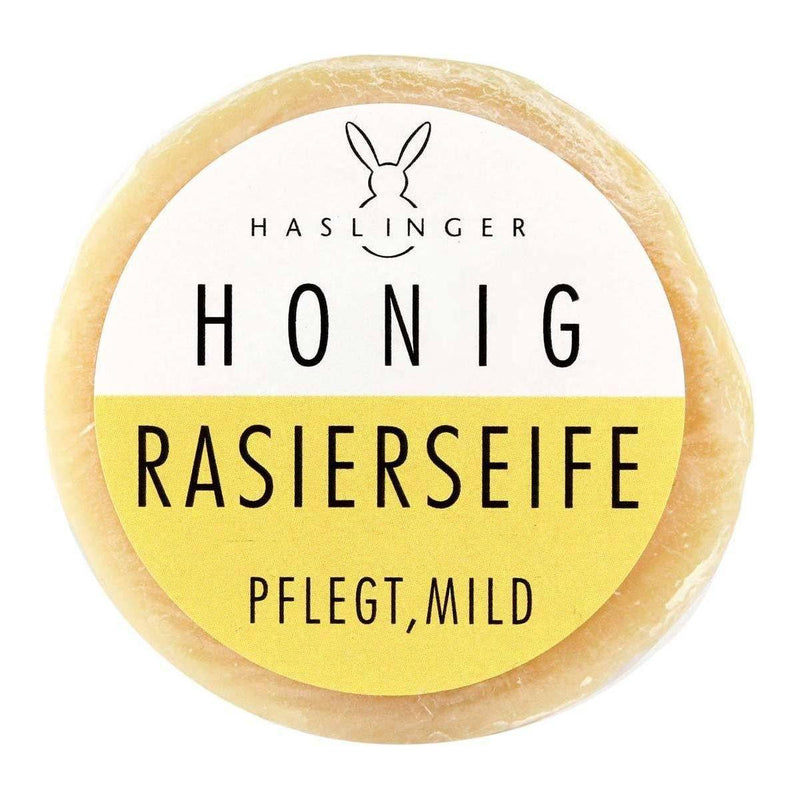 Haslinger Haslinger Honey Shaving Soap 60G Shaving Soap Light Goldenrod
