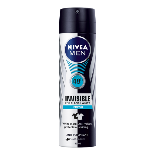 Nivea Nivea Men Invisible For Black & White Fresh 48h 150ml Deodorant & Anti-Perspirant Dark Slate Gray
