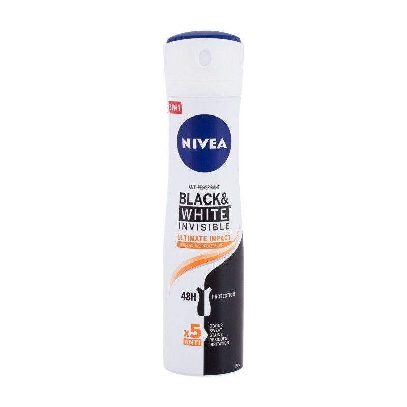Nivea Nivea Women Antiperspirant Spray Black & White Invisible Ultimate Impact 150 ml Women's Antiperspirant Spray Lavender