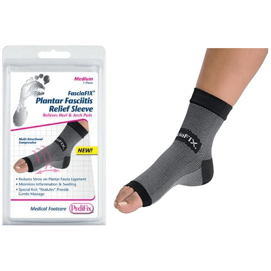 PediFix PediFix FasciaFIX Plantar Fasciitis Relief Sleeves Medium Plantar Fasciitis Relief Sleeves Light Gray