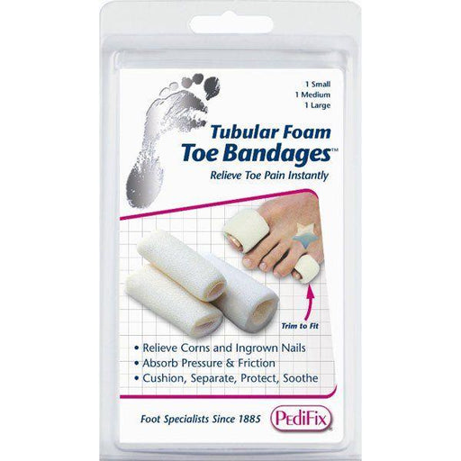PediFix PediFix Tubular-Foam Toe Bandages 3 Ct Foot Care Lavender