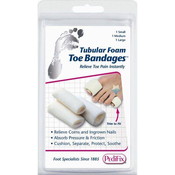 PediFix PediFix Tubular Foam Toe Bandages Large 3 ct Toe Bandages Lavender