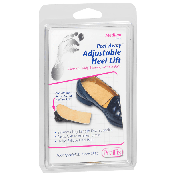 PediFix PediFix Peel Away Adjustable Heel Lift Medium 1 Each Foot Care Antique White