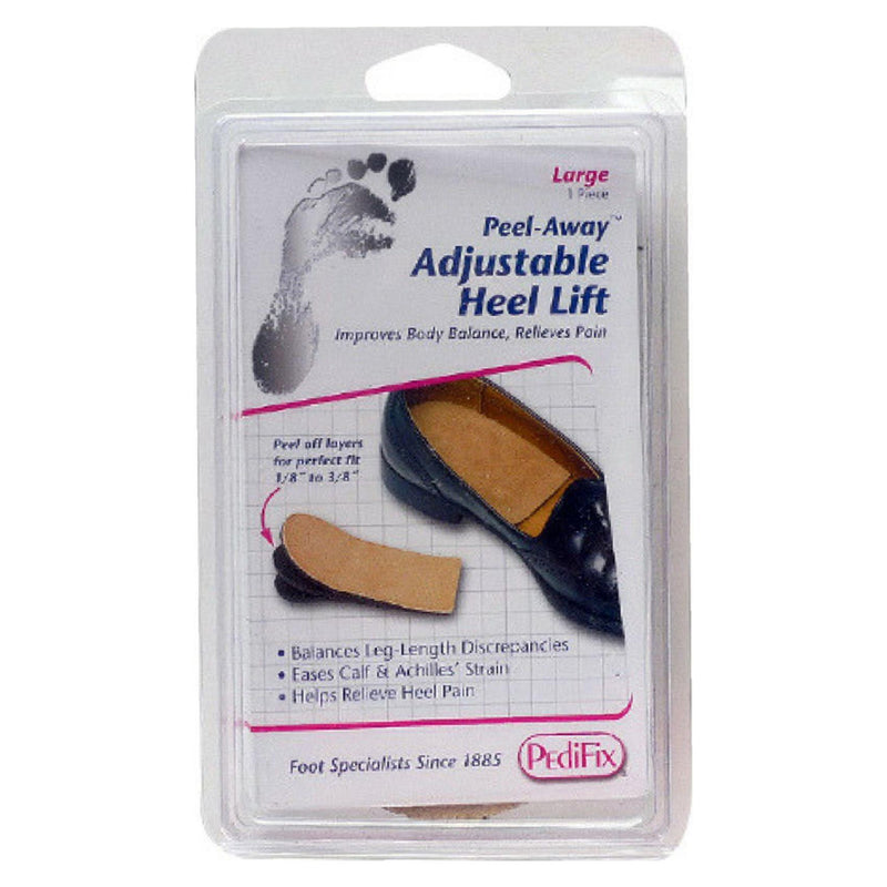 PediFix PediFix Peel Away Adjustable Heel Lift Large Foot Care Gray