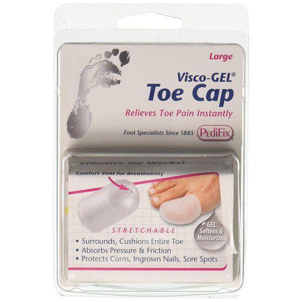 PediFix PediFix Visco-Gel Toe Cap Large Toe Cap Light Gray