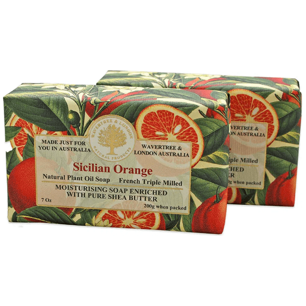 Wavertree & London Wavertree & London Sicilian Orange Australian Natural Luxury Soap Bar 7 Oz Luxury Soap Bar Rosy Brown