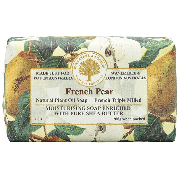 Wavertree & London Wavetree & London French Pear Soap 200g Bar Soap Light Gray