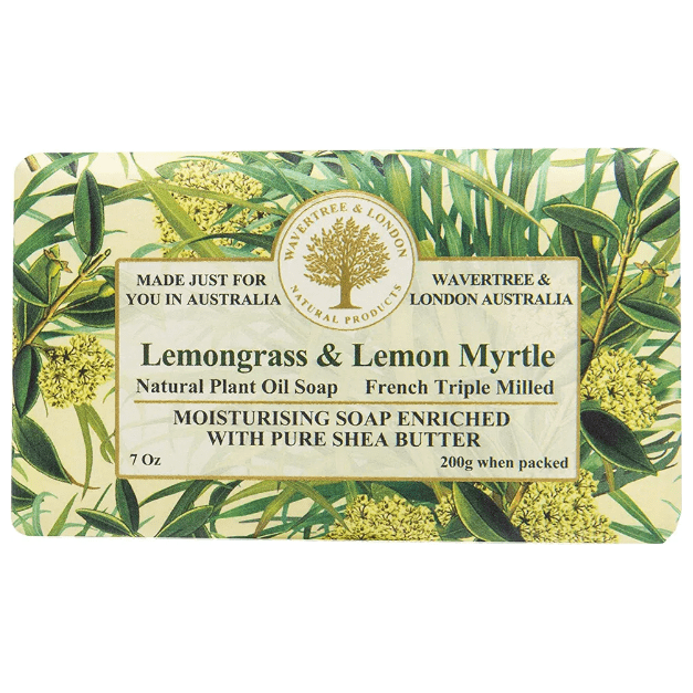 Wavertree & London Wavertree & London Lemongrass & Lemon Myrtle Natural Luxury Soap Bar 7 Oz Luxury Soap Bar Wheat