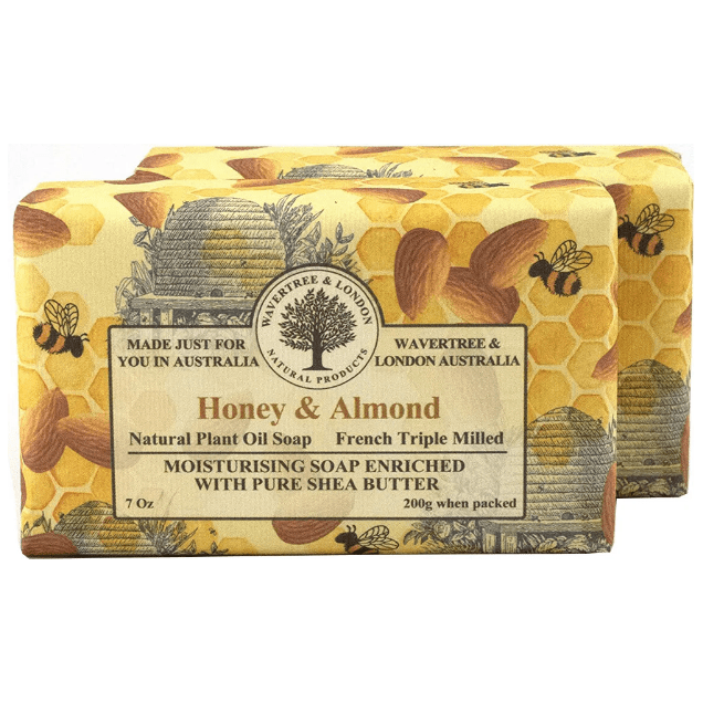 Wavertree & London Wavertree & London Honey Almond Australian Natural Luxury Soap Bar 7 Oz Luxury Soap Bar Tan