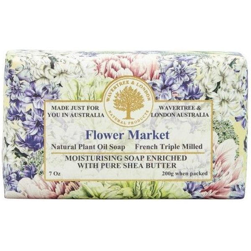 Wavertree & London Wavetree & London Flower Market Soap 200g Bar Soap Light Gray