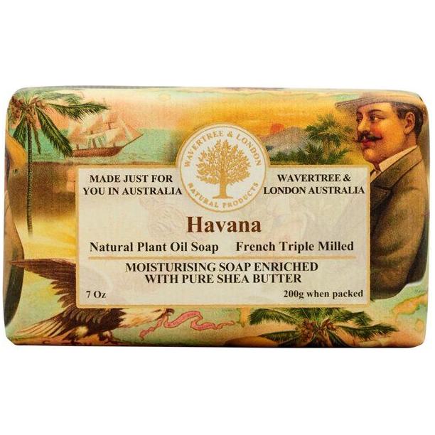 Wavertree & London Wavertree & London Havana Australian Natural Luxury Soap Bar 7 Oz Luxury Soap Bar Tan
