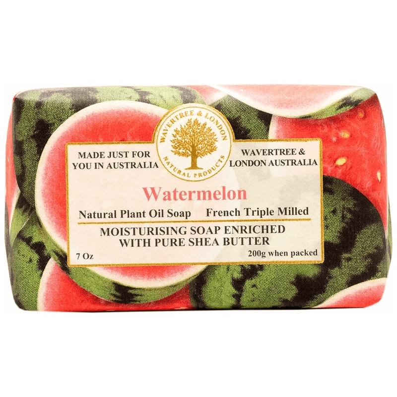 Wavertree & London Wavertree & London Watermelon French Tripled Milled Bar Oil Soap 7 Oz Bar Soap Bisque