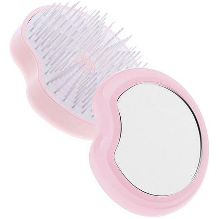 Janeke Janeke Pomme Brush Ergonomic Pink Hair Brush With Mirror Hair Brush Misty Rose