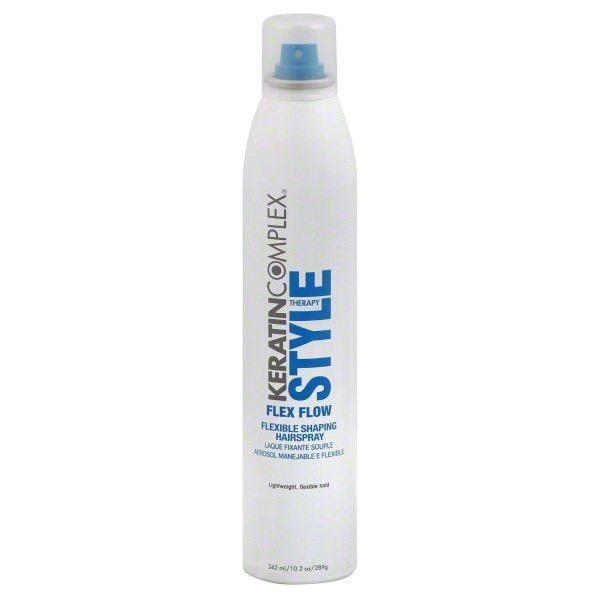 Keratin Complex Keratin Complex Style Therapy Flex Flow Finish Hair Spray 10.2 Oz Hair Spray Light Gray