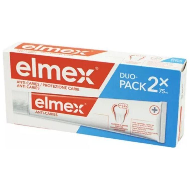 Elmex Elmex Decays Prevention Toothpaste Duo Pack 2x75ml Toothpaste Light Gray
