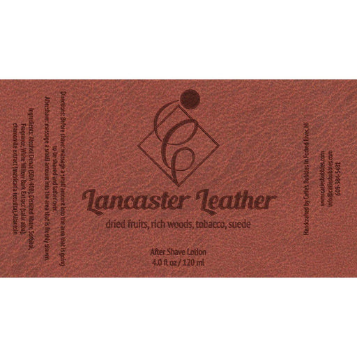 Catie's Bubbles Catie's Bubbles Lancaster Leather Shaving Collection Shaving Set Sienna Aftershave Lotion 3.3oz