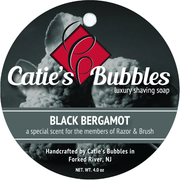 Catie's Bubbles Catie's Bubbles Black Bergamot Shaving Collection Shaving Set Dark Slate Gray Shaving Soap 4oz
