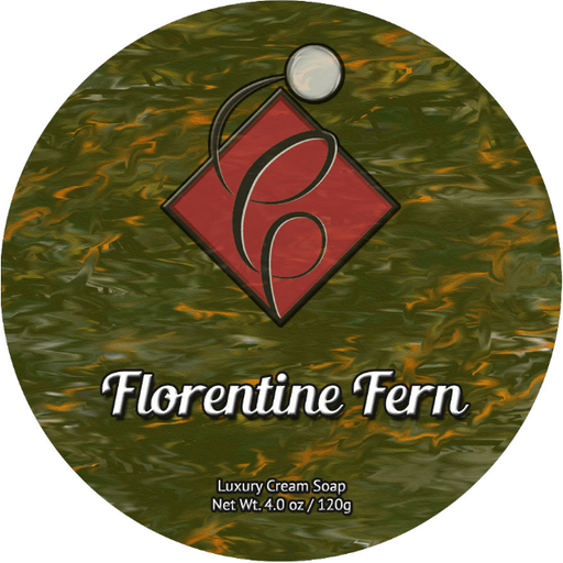Catie's Bubbles Catie's Bubbles Florentine Fern Shaving Collection Shaving Set Dark Olive Green Shaving Soap 4oz