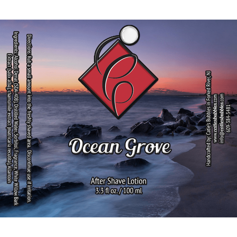 Catie's Bubbles Catie's Bubbles Ocean Grove Shaving Collection Shaving Set Dim Gray Aftershave 3.3oz