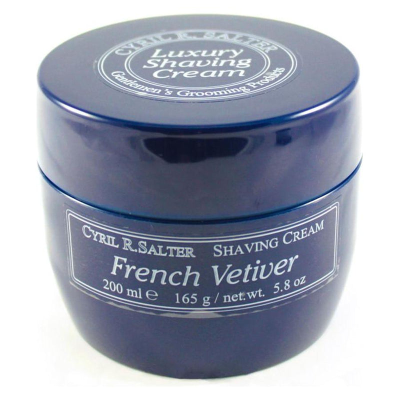 Cyril R. Salter Cyril R. Salter French Vetiver Luxury Shaving Cream 5.8 Oz Shaving Cream Dim Gray